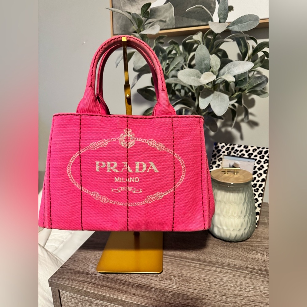 ❌ SOLD ❌Prada Pink Canapa Tote